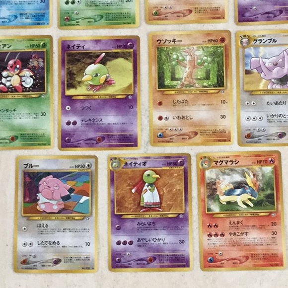 Pokemon Neo Genesis Japanese Cards 2000 Lot Of 11 Card Assortment Collection Set - Picture 10 of 16
